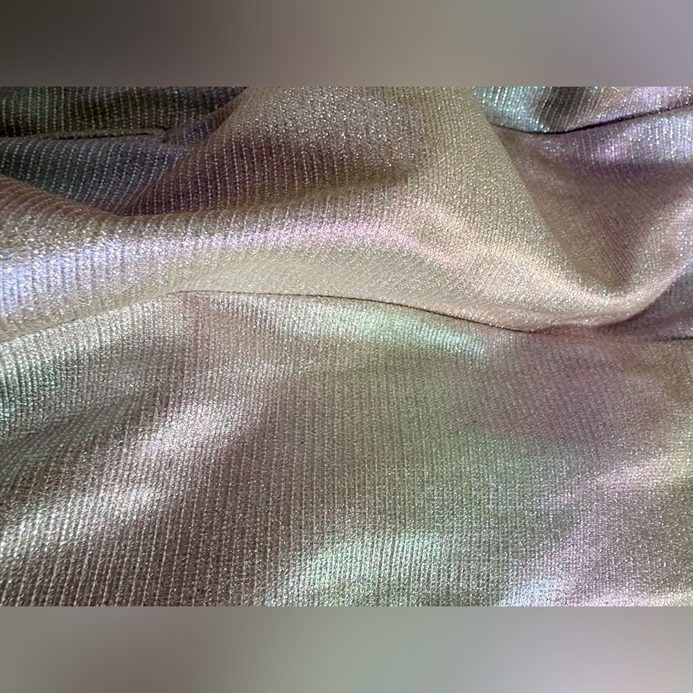 Nwt! City Vibe iridescent rainbow pearl prom dress gown 3 - Picture 7 of 8